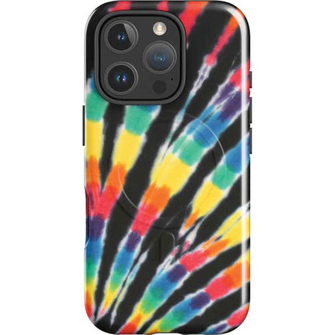 Liquid Blue Tie Dye - Rainbow iPhone 16 Pro Magsafe Impact Case